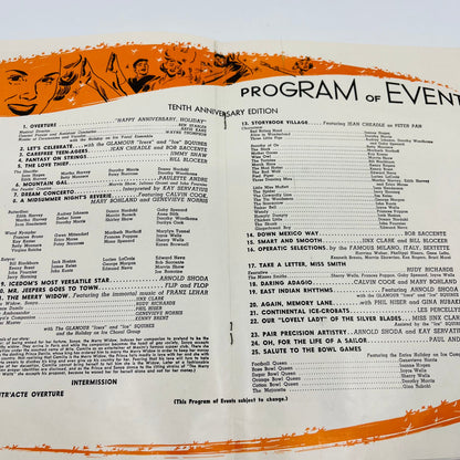 1955 Holiday on Ice Souvenir Program Booklet Ice Figure Skating Dance V37-3