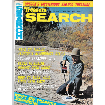 Treasure Search Magazine - Treasure Hunting Mining Metal Detecting June 1975 M4