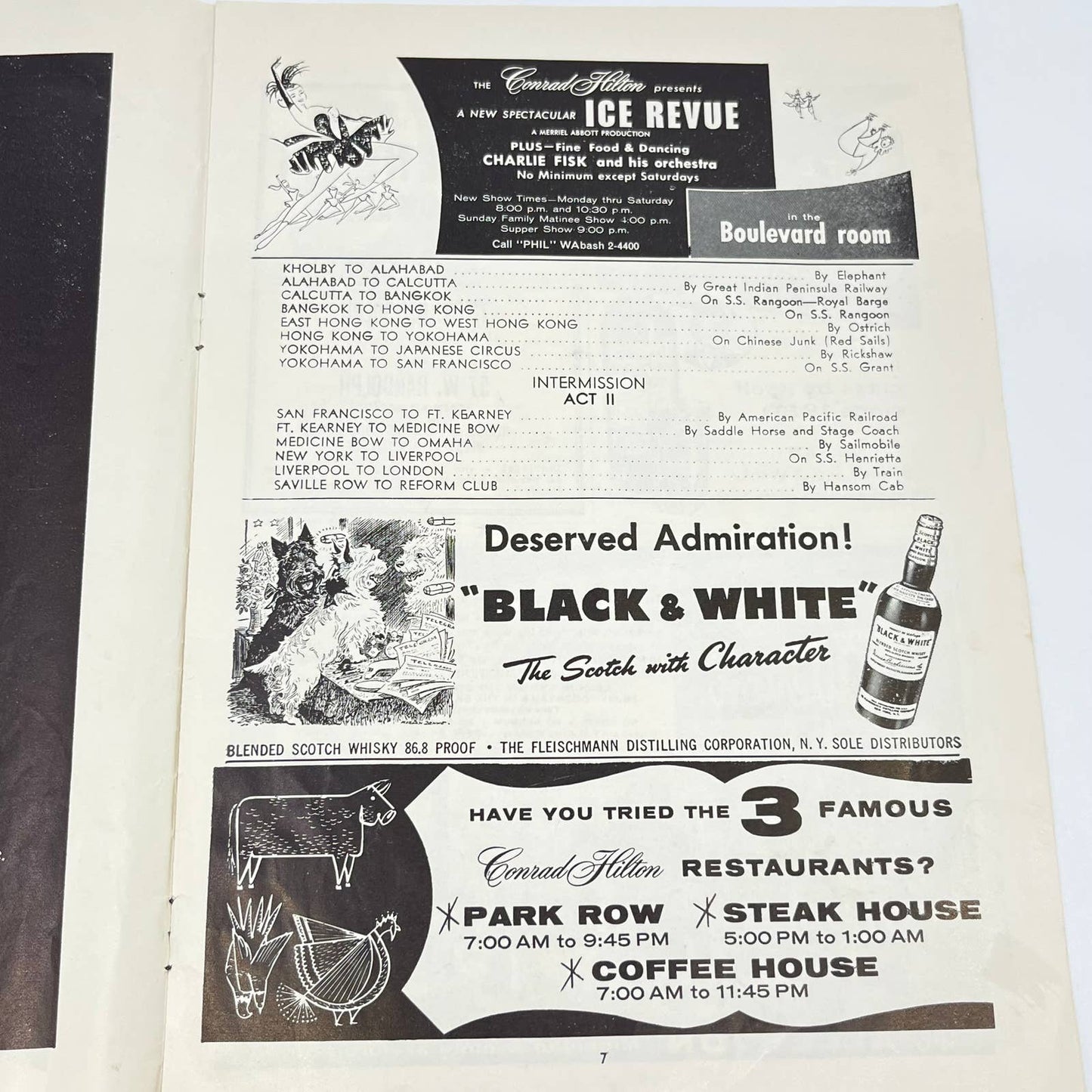 1958 Stagebill Todd’s Cinestage Around the World in 80 Days Chicago IL AB3