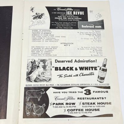 1958 Stagebill Todd’s Cinestage Around the World in 80 Days Chicago IL AB3
