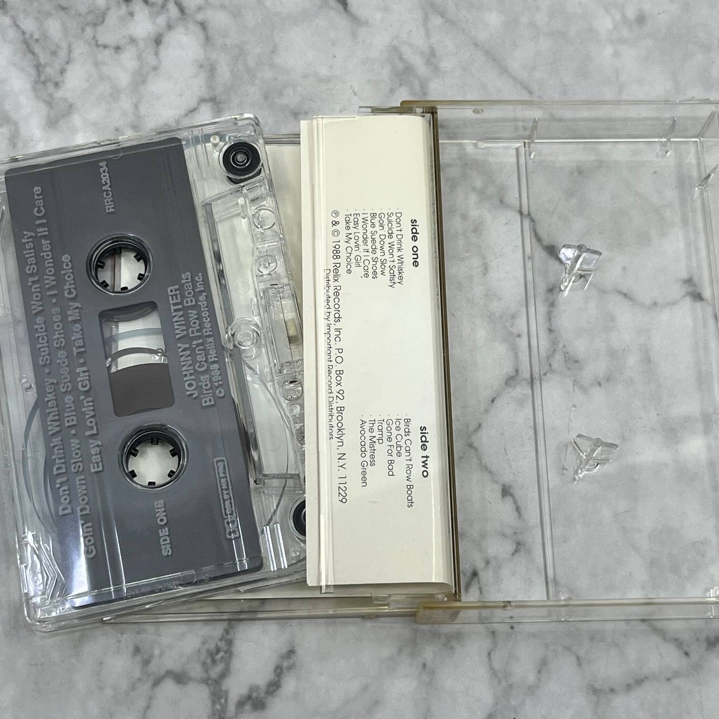 Johnny Winter Birds Can't Row Boats 1988 Relix Records Cassette Tape TF6-23