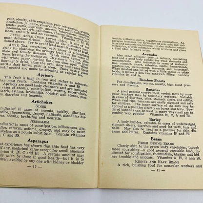 1953 Medicinal Value of Natural Foods By WH Graves BA1