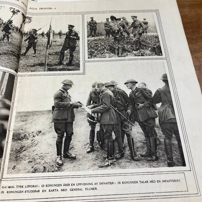 Rare WWI Swedish Magazine: War Pictures From All Fronts September 1917 B1