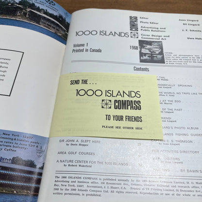 1968 Thousand 1000 Islands Seaway New York Tourist Guidebook 96 Color Pages A7