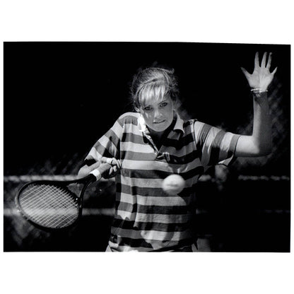 1985 Original Press Photo Women's Tennis Allison Lean Bullard High ~8x10" AD2