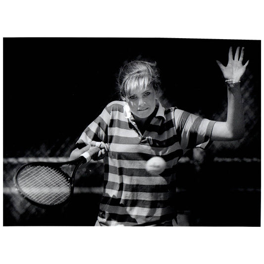 1985 Original Press Photo Women's Tennis Allison Lean Bullard High ~8x10" AD2