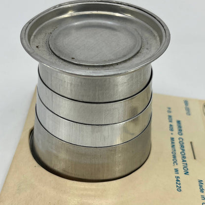 Vintage Mirro Sailboat Aluminum Collapsible Travel Drinking Cup In Package TE1