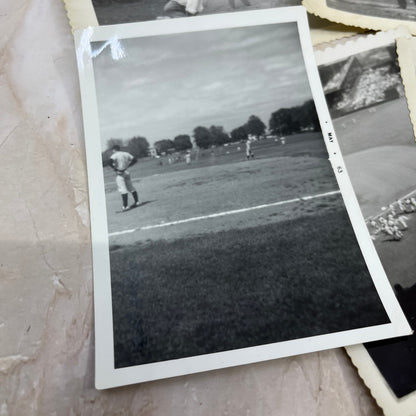 Large lot of 19 Early Original Photographs of People Playing Baseball TJ9