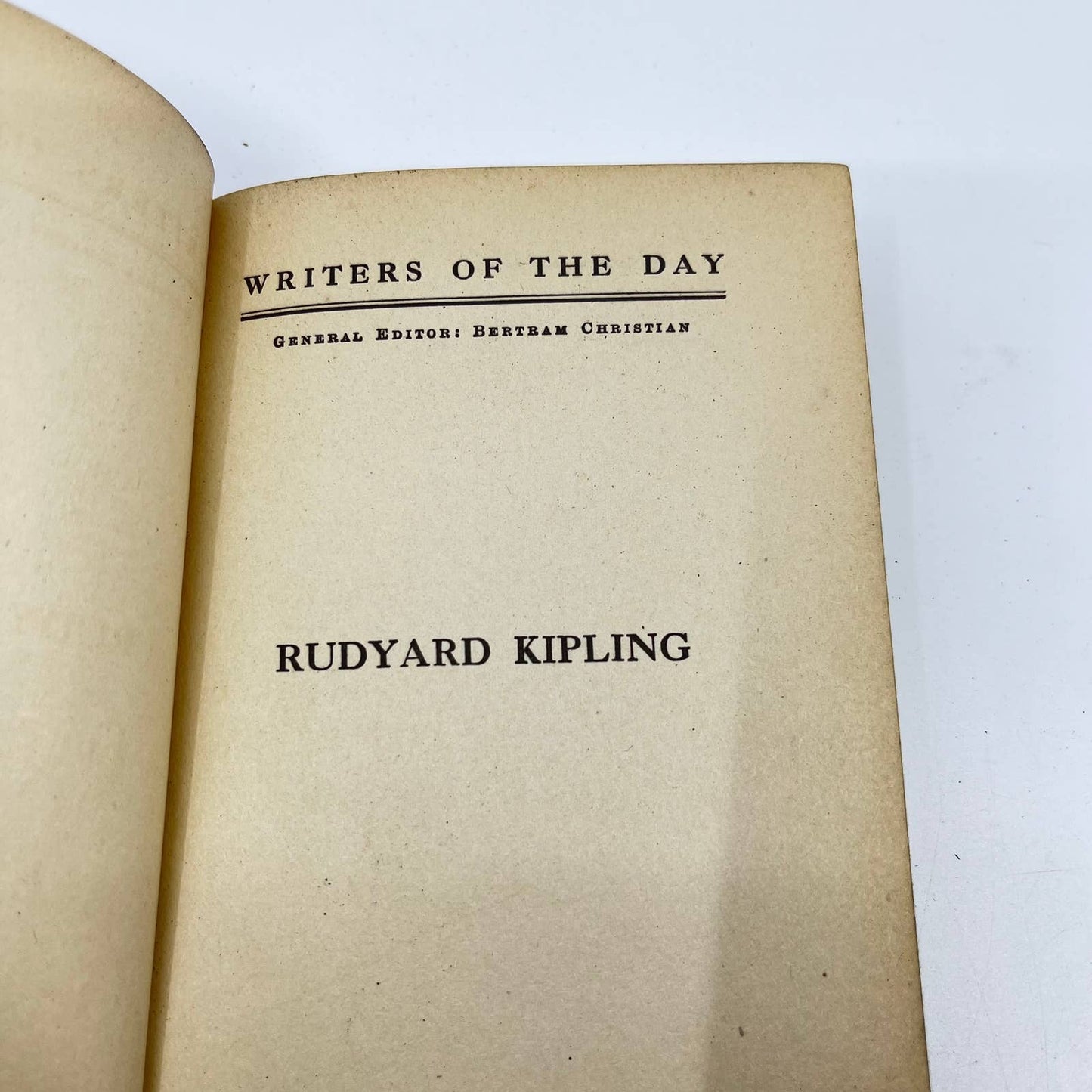 Rudyard Kipling - Writers of the Day - John Palmer Hardcover Dust Jacket TF3