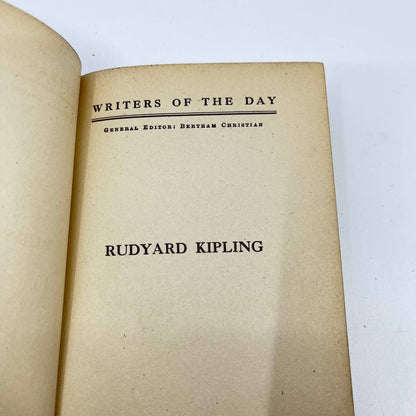 Rudyard Kipling - Writers of the Day - John Palmer Hardcover Dust Jacket TF3
