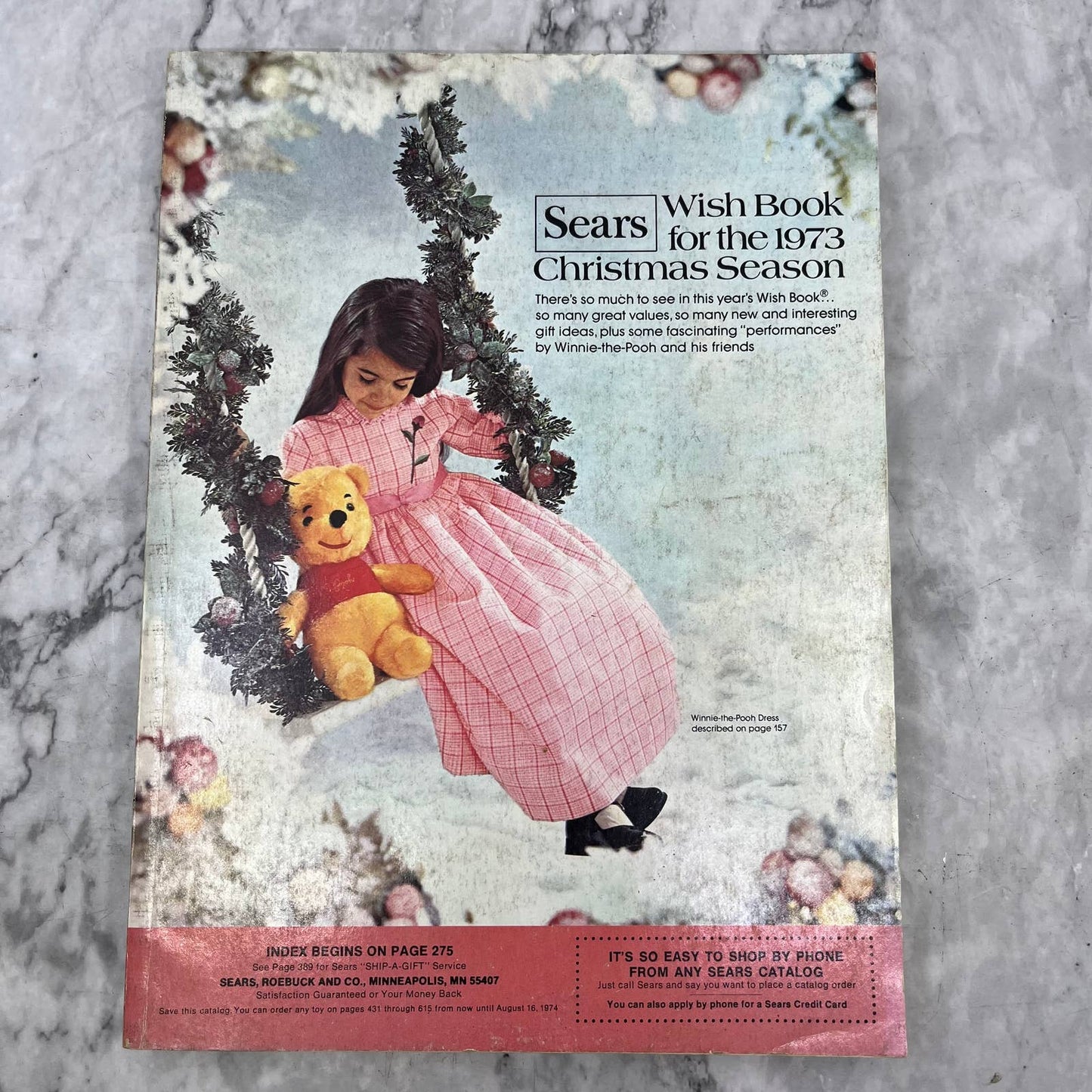 1973 Sears Wish Book Christmas Catalog Toys Barbie GI Joe Santa Gifts S3