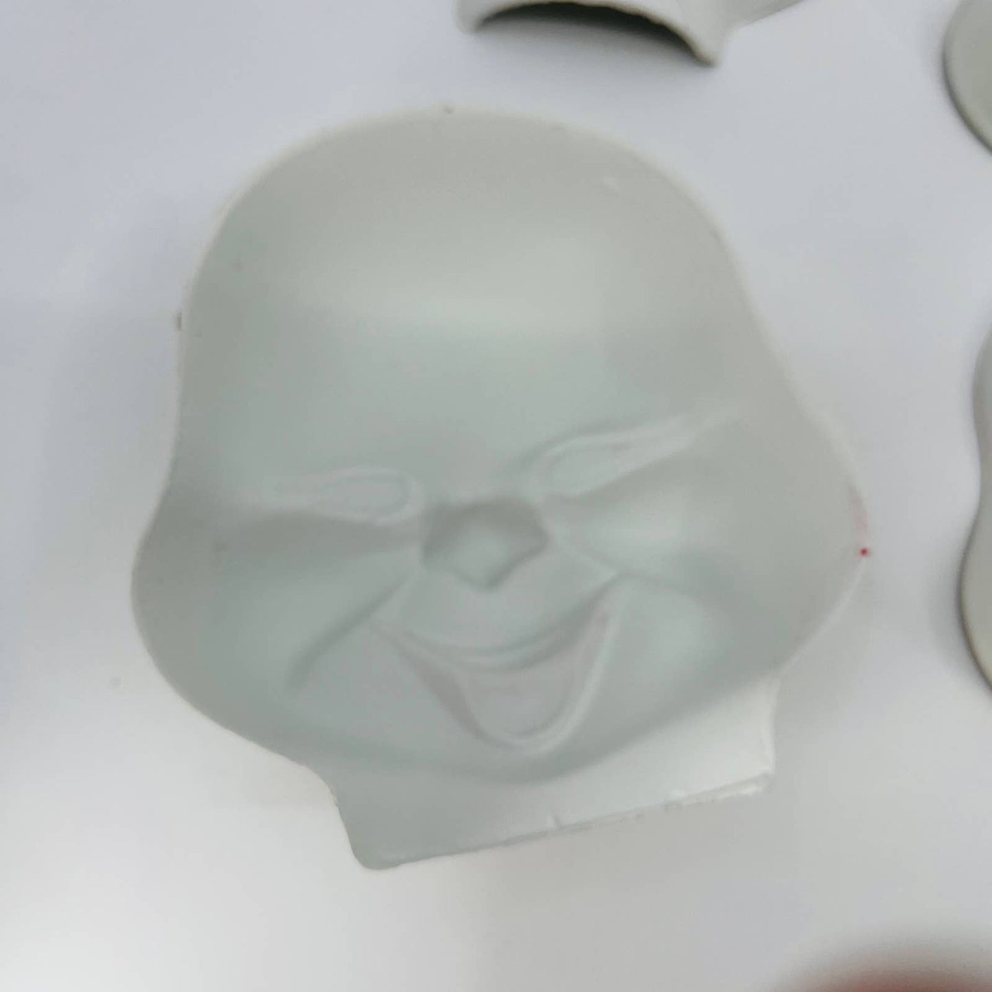 Vintage Fibre Craft Plastic Clown Face 5" Lot of 4 TD9