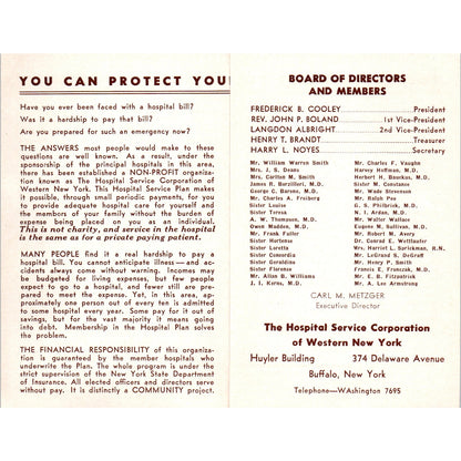 Hospital Service Corporation of Western New York Advertising Leaflet P2-2
