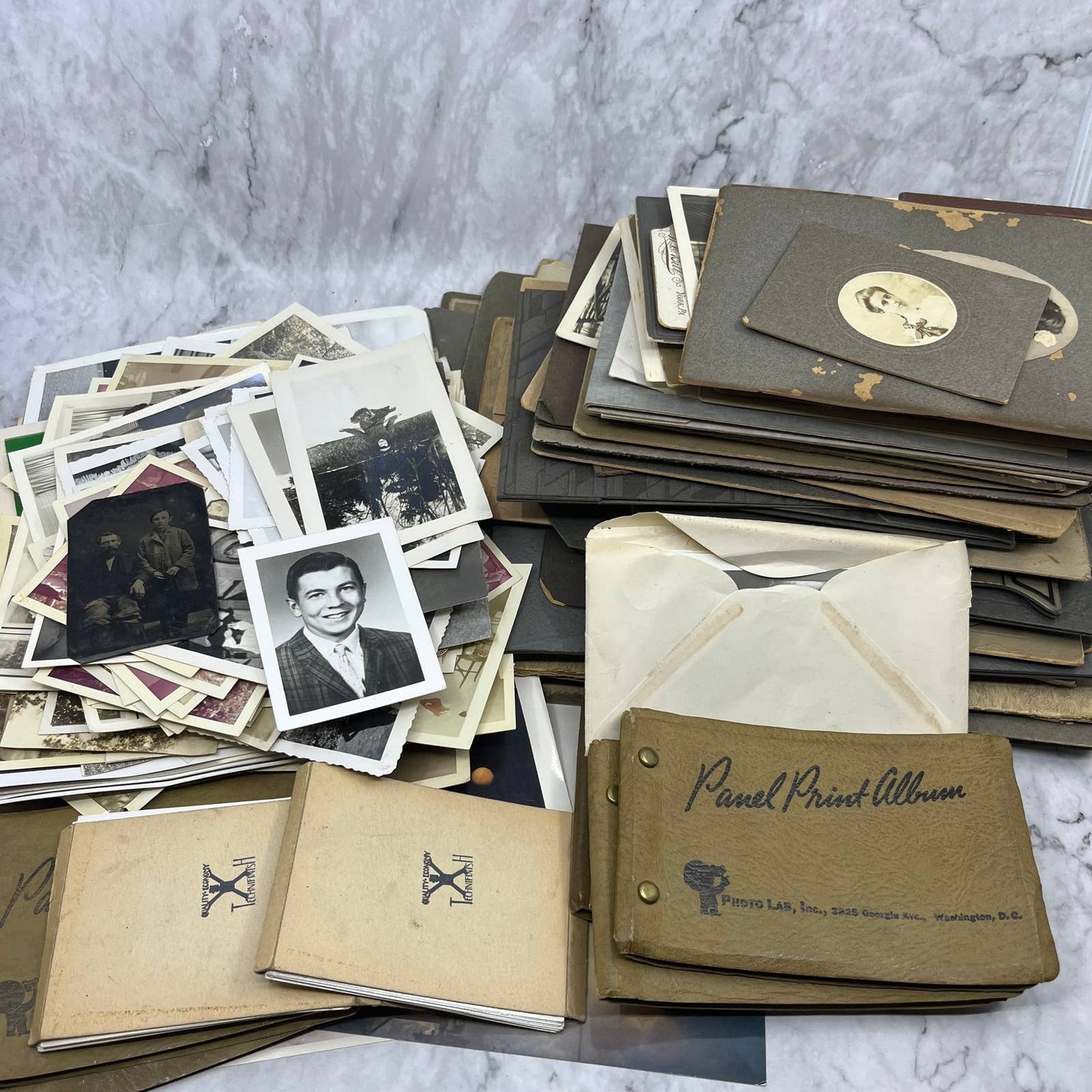HUGE Lot Hundreds of Antique Photos CDV Cabinet Cards Photo Books 8+ Pounds