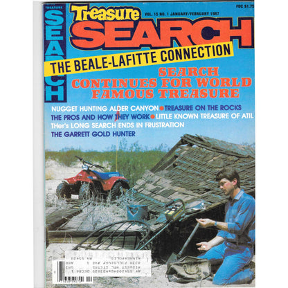 Treasure Search Magazine 1987 Jan/Feb Metal Detecting Gold Diamonds M2