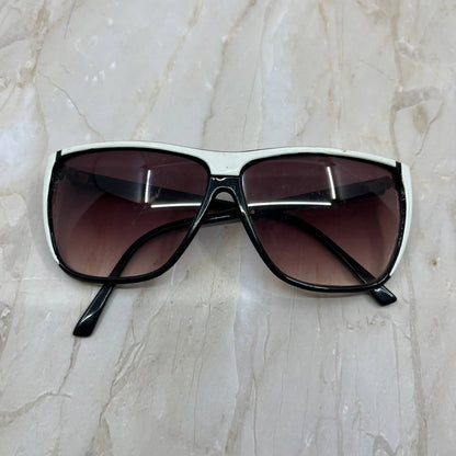 Retro 90s Black & White Oversize Sunglasses Eyeglasses Frames TK2-G1-7