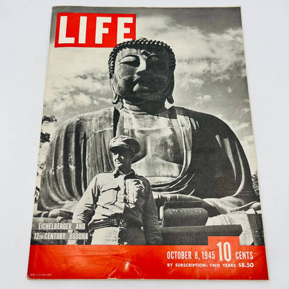 LIFE MAGAZINE OCTOBER 8, 1945 BUDDHA HIROSHIMA HITLER YOUTH WWII TOKYO PACIFIC