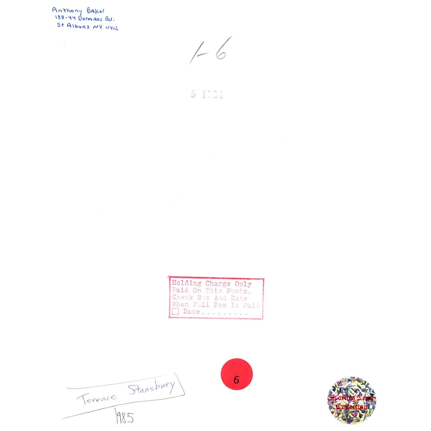 1985 Press Photo Basketball NBA Terrance Stansbury Indiana Pacers 8x10" AD3