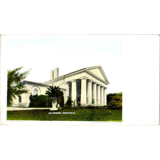 Lee Mansion Arlington VA c1905 Original Postcard TK1-P1