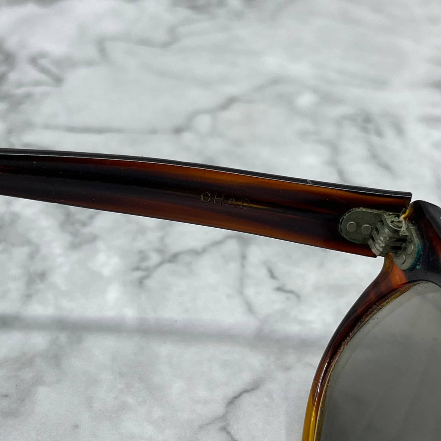 1970s RARE Bausch & Lomb Ray Ban Chad RX Sunglasses FRAMES Tortoise 5” TA9