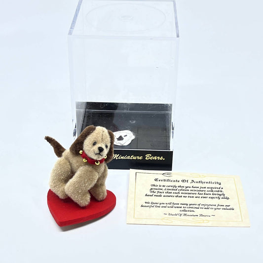 World of Miniature Bears Toy Miniature Dog BART Mohair Becky Wheeler TG3