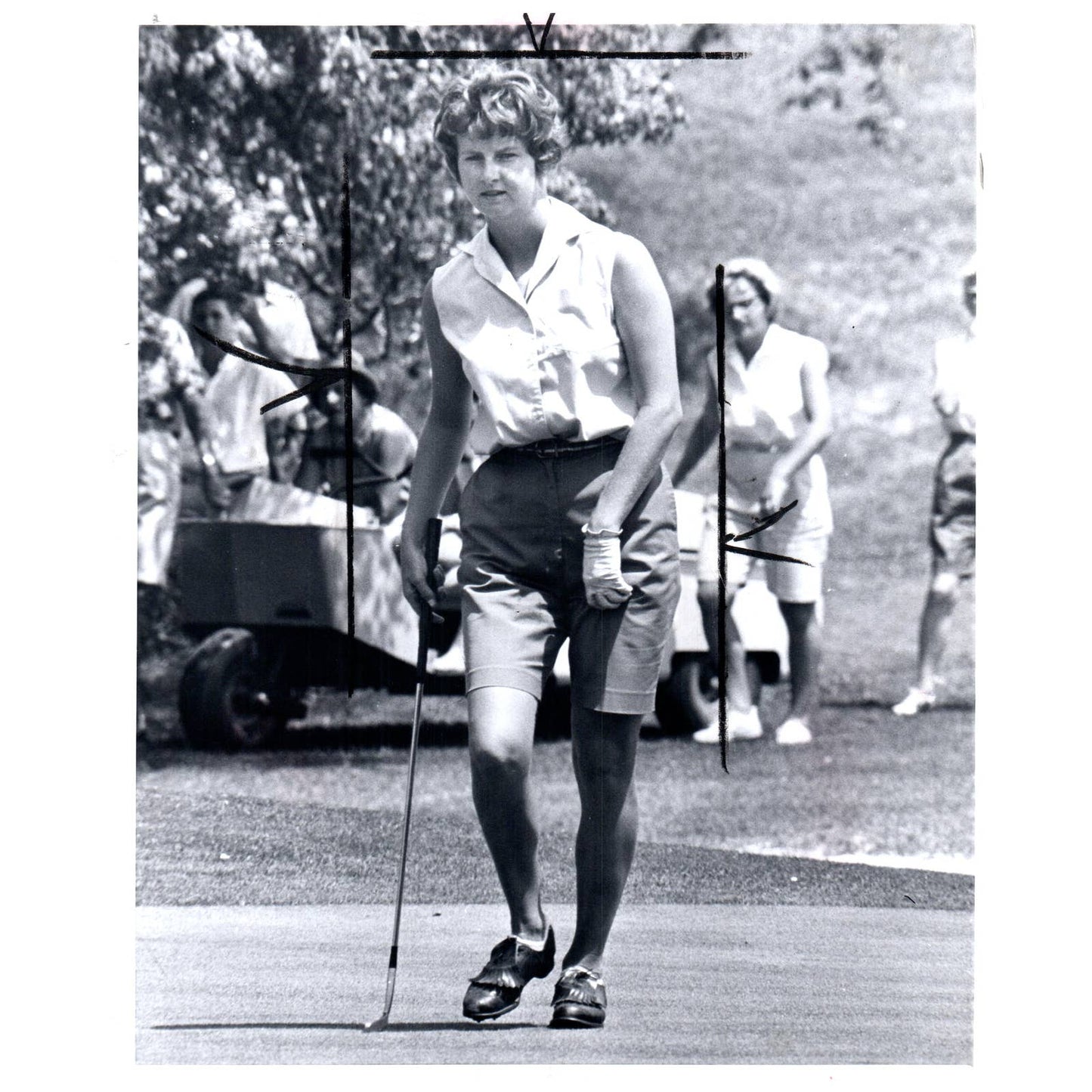 1963 July Original Press Photo Ladies' PGA Golf Patti Shook ~8x10 AD1