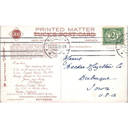 Overschie Holland Raphael Tuck Oilette Original Postcard TK1-P14