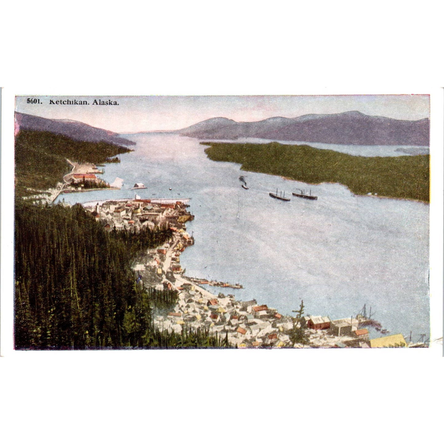 Ketchikan - First City in Alaska Original Postcard TK1-30