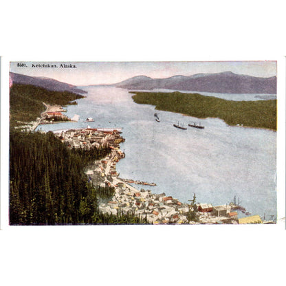 Ketchikan - First City in Alaska Original Postcard TK1-30