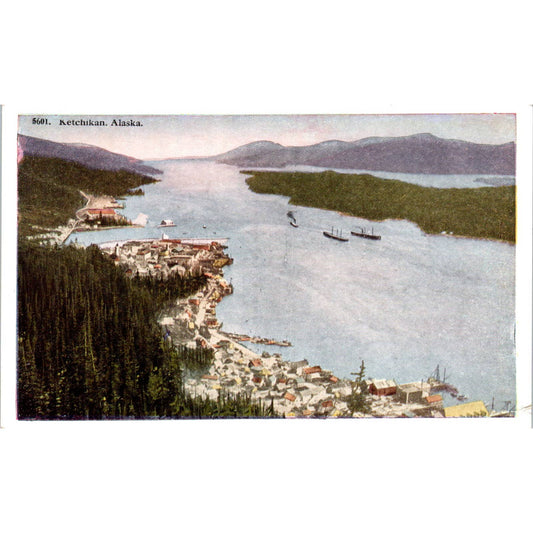 Ketchikan - First City in Alaska Original Postcard TK1-30