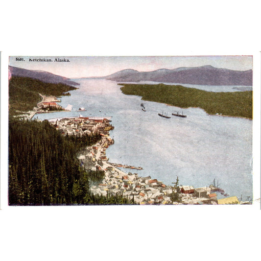 Ketchikan - First City in Alaska Original Postcard P2-6