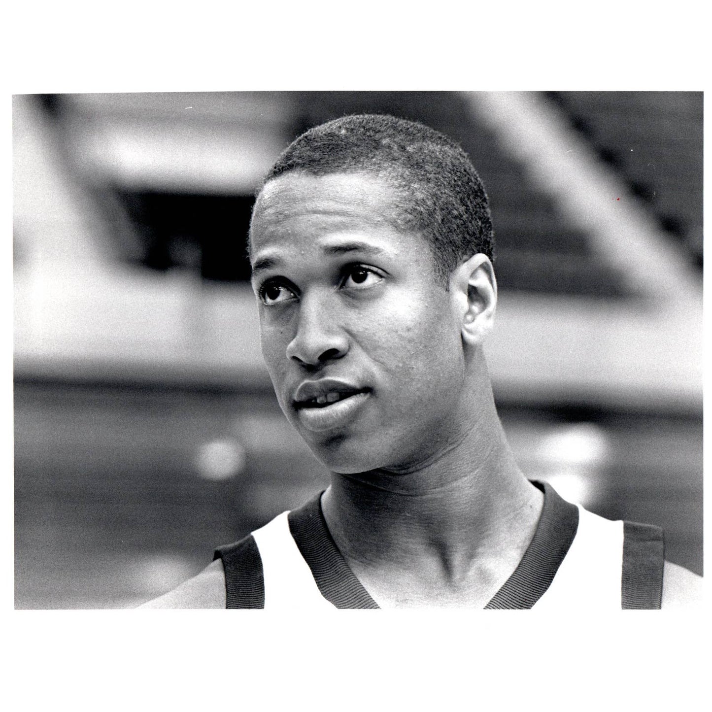 1986 Press Photo Basketball NCAA Washington Huskies Paul Fortier 8x10" AD3