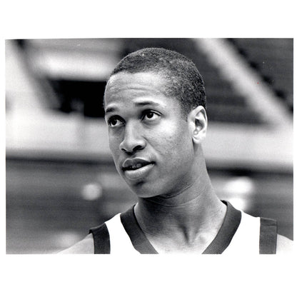 1986 Press Photo Basketball NCAA Washington Huskies Paul Fortier 8x10" AD3