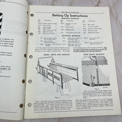 Vintage New Idea Operator's Manual No. 18 Ground Drive Manure Spreader TJ9