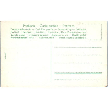 Victorian Tennis Match Original Postcard P2-9-3