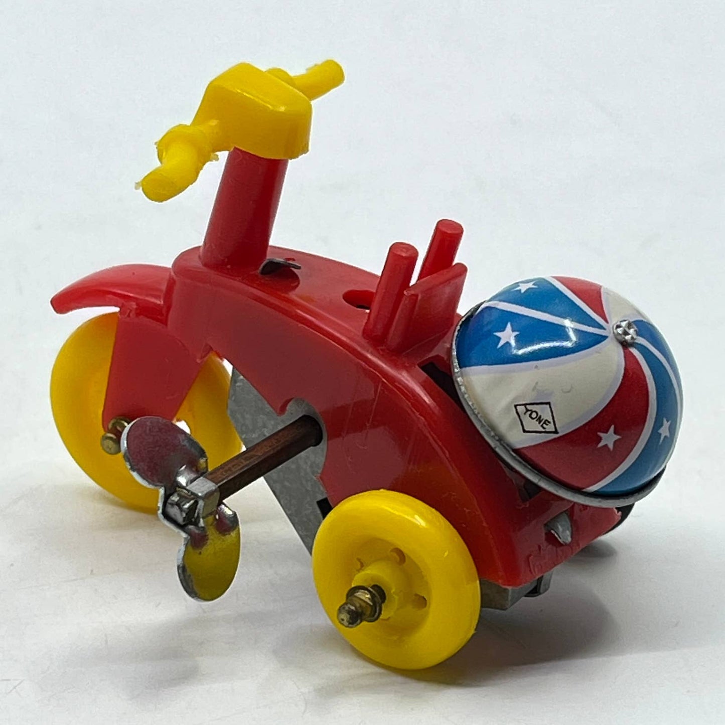 1970s Yone Wind-up Tricycle Toy WORKS 3” TD2