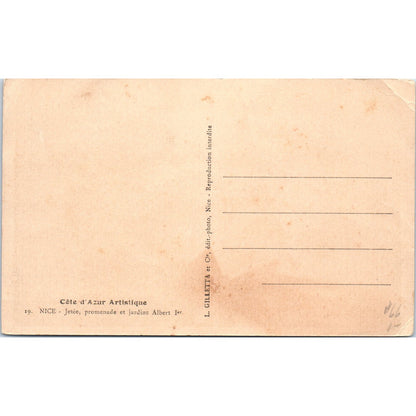 Côte D'azur Artistique Original Postcard P1-15