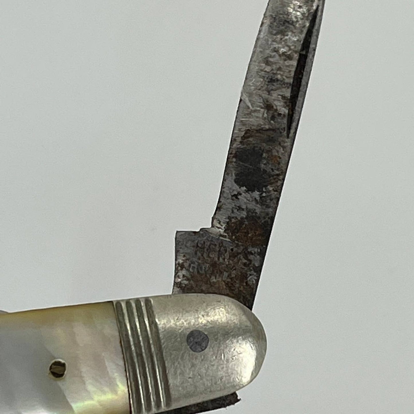 Vintage HERMS GERMANY 2-Blade Equal End Senator Pocket Knife Mother of Pearl SA1