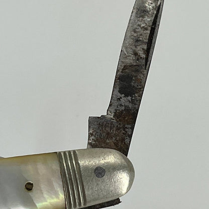 Vintage HERMS GERMANY 2-Blade Equal End Senator Pocket Knife Mother of Pearl SA1