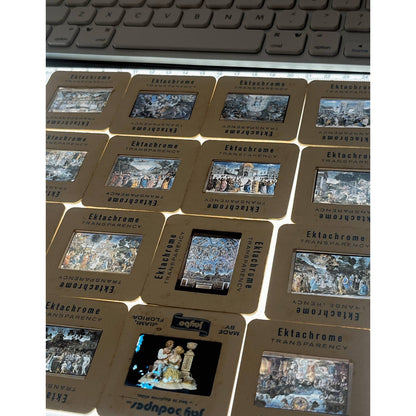 1960s Sistine Chapel Views Lot of 16 Ektachrome 2x2 Travel Slides TK2-S-4