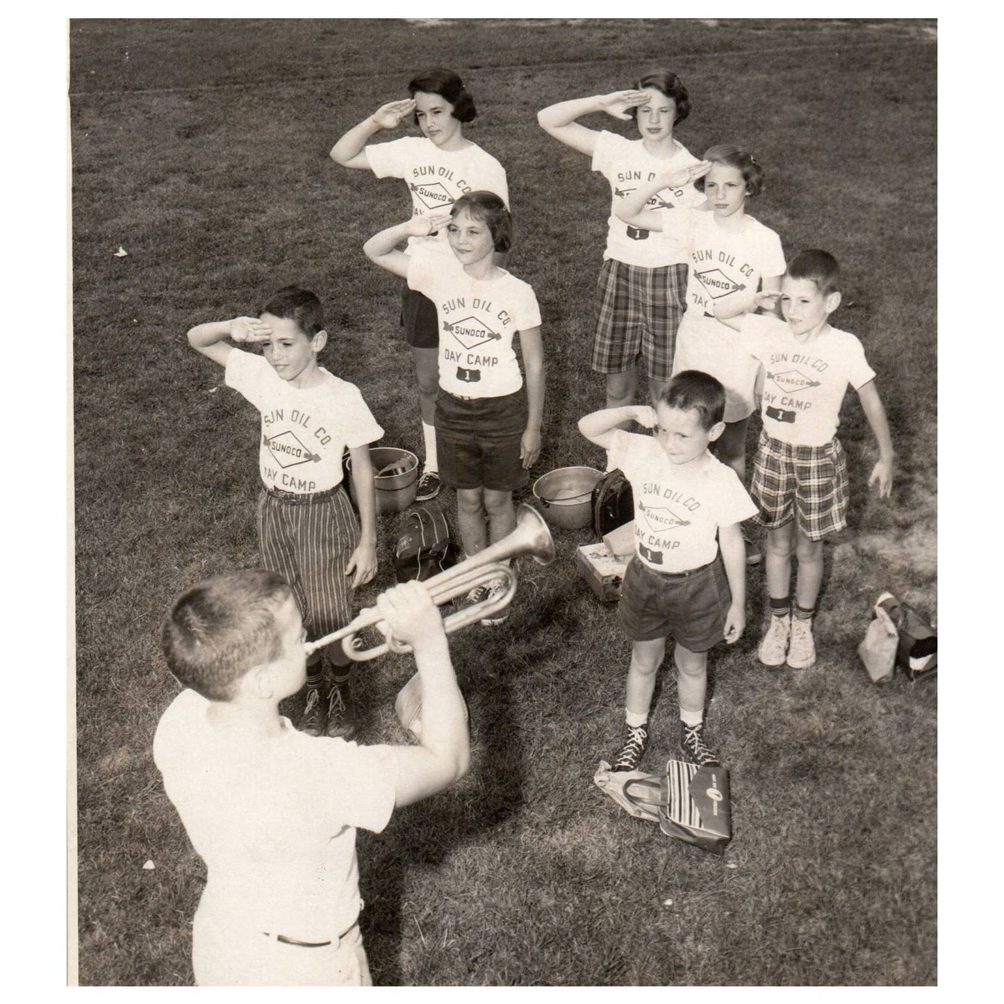 c1960 Original Press Photo Children at Sun Oil Co. Sunoco Day Camp TJ7-1