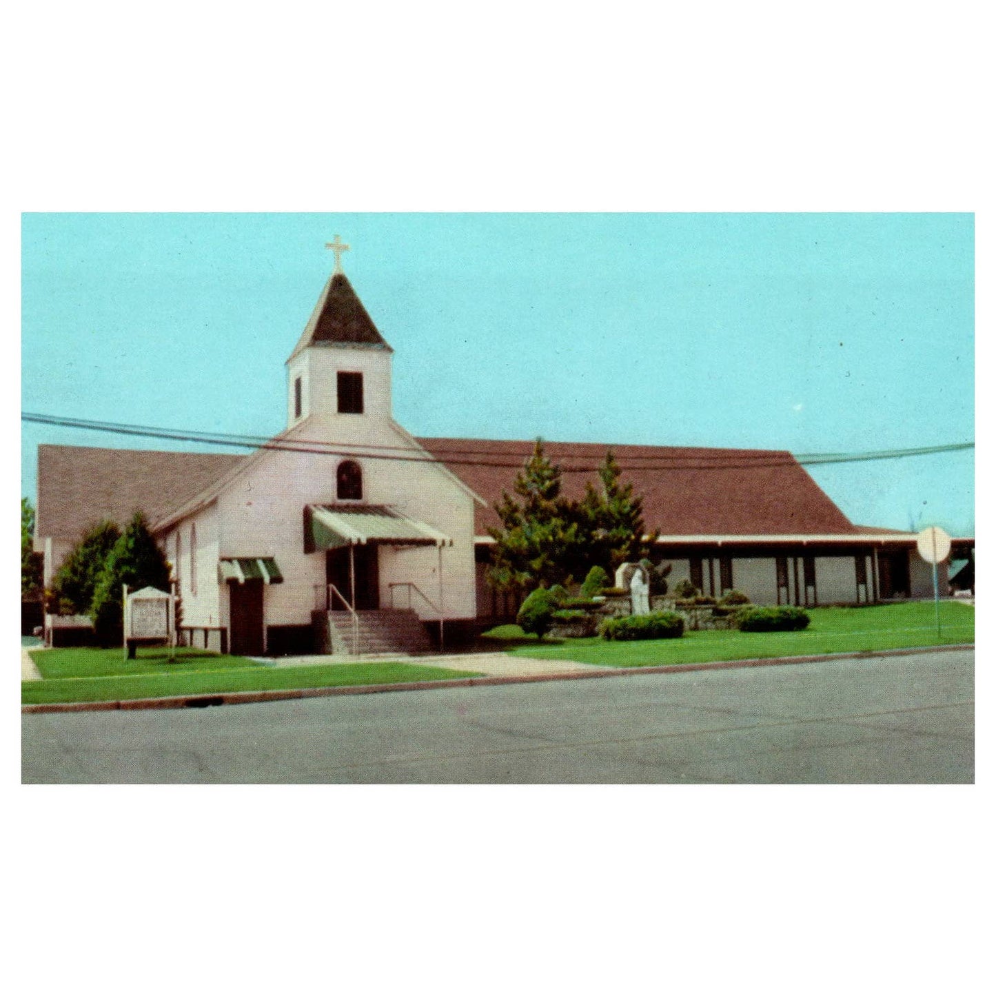 Vintage Postcard - St. Ann's Catholic Church Baldwin Michigan AD9
