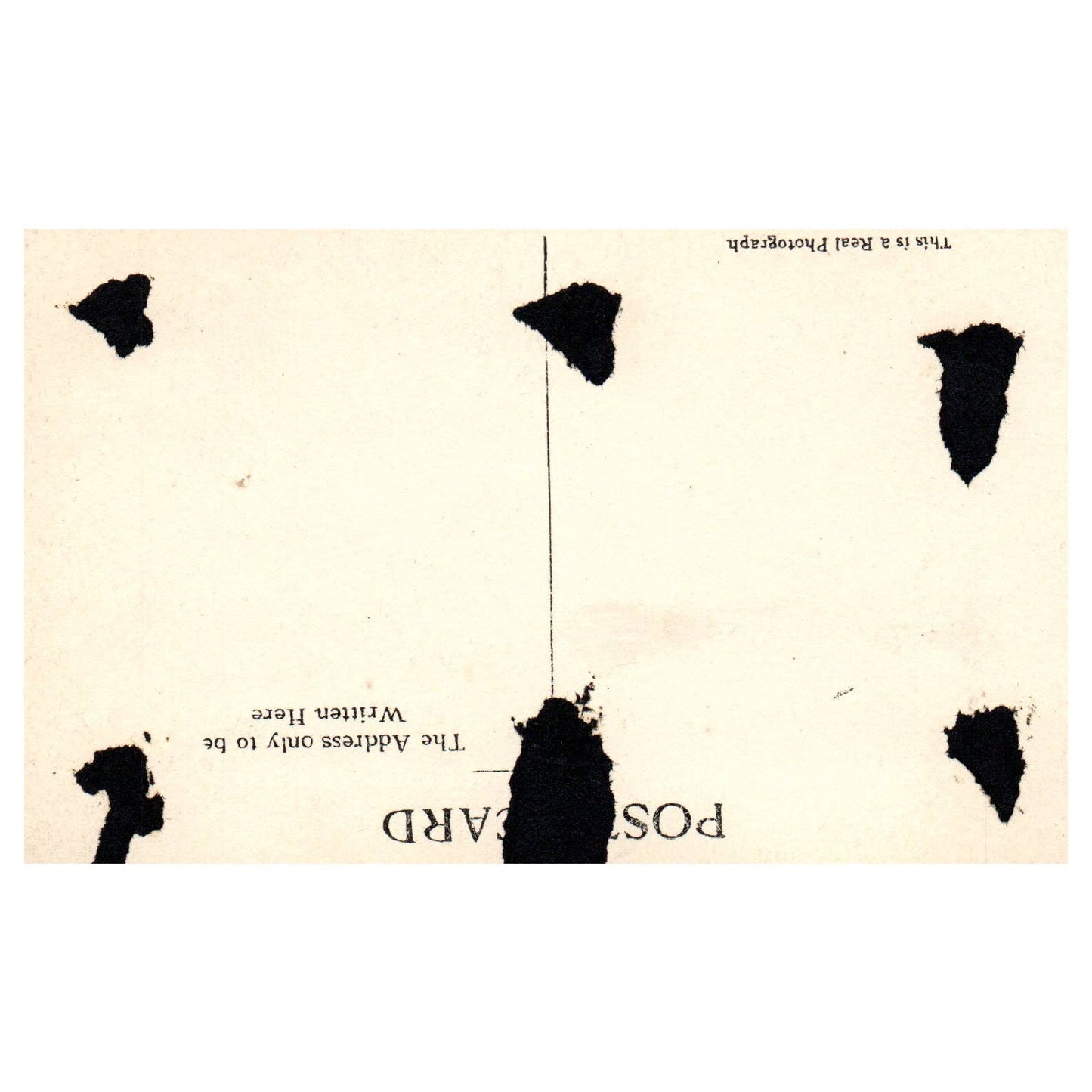 WWI Battleship Scene - The Atlantic - Original Postcard TJ8-5