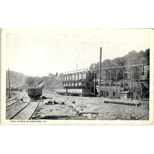 Antique Postcard Coal Mines, Blossburg PA TD8-P2