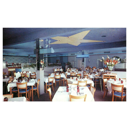 Vintage Postcard - Stardust Restaurant Dining Room Clearwater Florida AD9