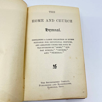 1902 The Home and Church Hymnal Phil Barbour Jones Nashville TN TF2