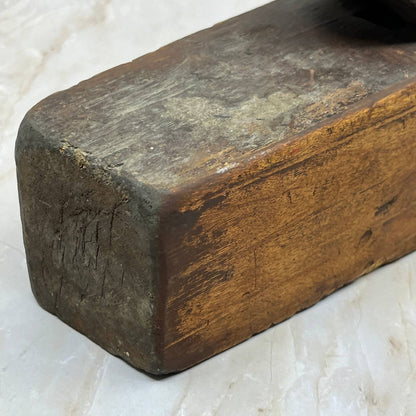 Primitive Handmade Wood Coffin Block Plane Carpenter Woodworking 11” TI7