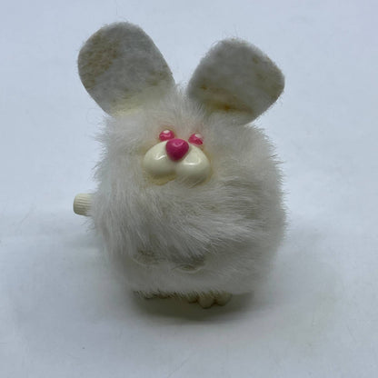 1970s Wind Up Toy Tomy Fuzzy Bunny Rabbit Taiwan 3" WORKS SE2