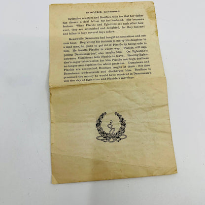 1919 WWI Passaic HS Benefit Program Les Deux Swords French War Orphans D6