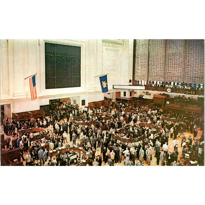 New York Stock Exchange 1960s Original Postcard TK1-P18